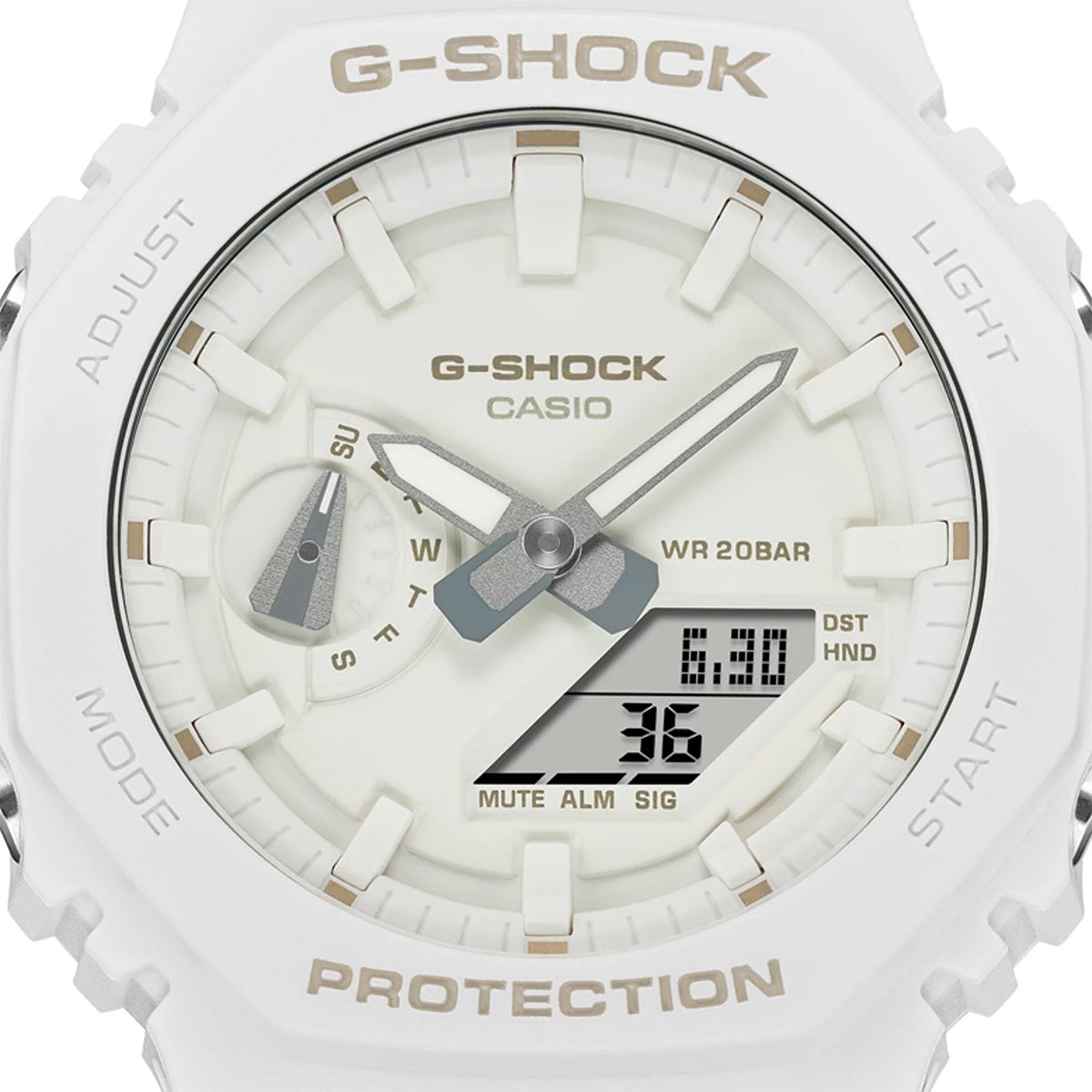 Reloj G-SHOCK GA-2100-7A7 Carbono Blanco